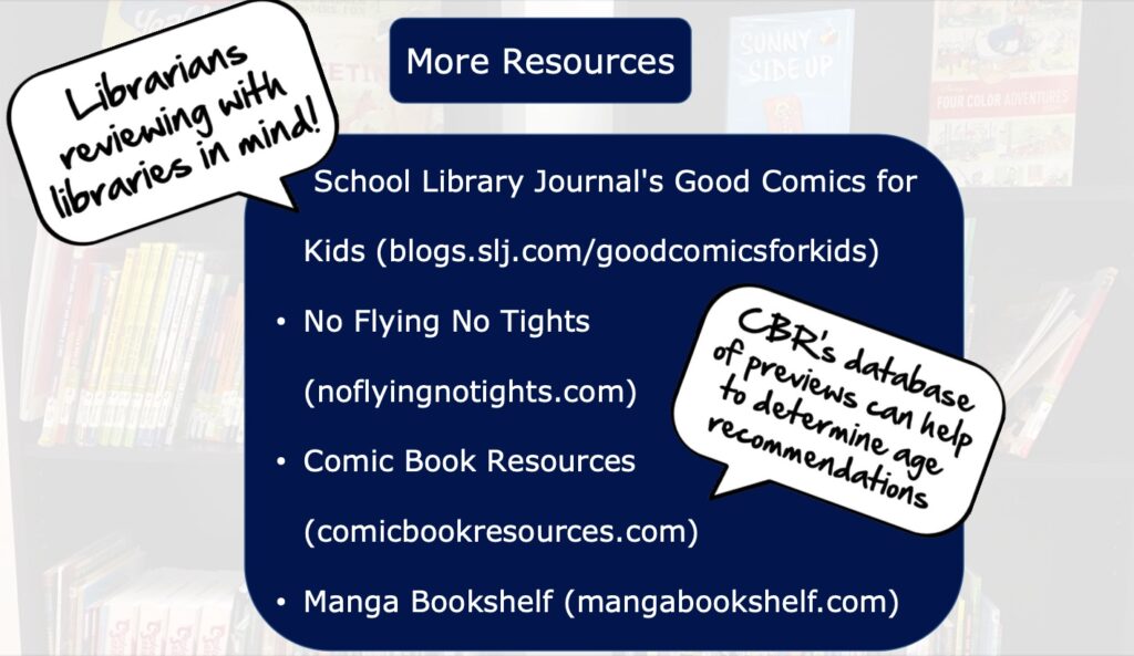 Slide with web address of the 4 resources listed in the text paragraph below.